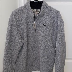 BABY BLUE PINK sherpa